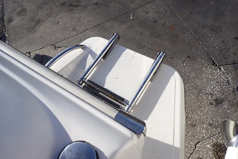 Slide: The Image of Stainless steel boat ladder on 2015 Pioneer 222 Venture. - 18