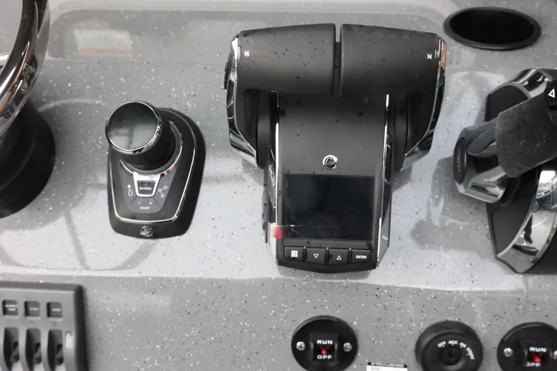 Slide: The Image of Control panel of 2026 Thunder Jet 28 Pilot boat with modern navigation equipment. - 16