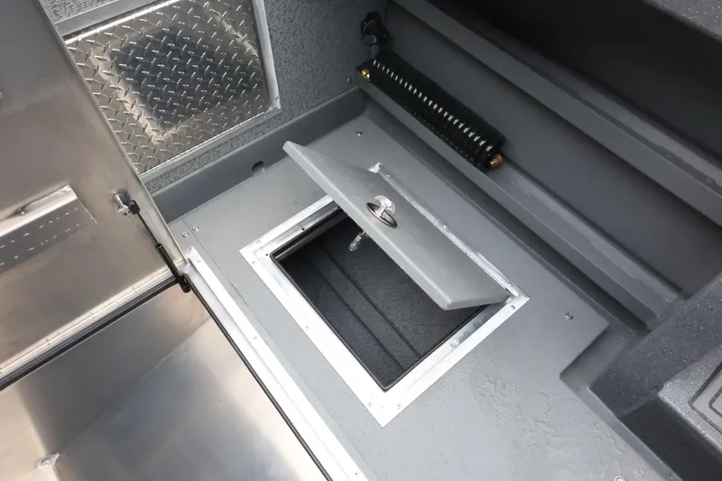 Slide: The Image of Storage compartment in 2026 Thunder Jet 28 Pilot boat interior. - 66