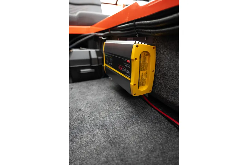 Slide: The Image of Battery charger in 2026 MasterCraft NXT24 boat interior, featuring ProSport technology. - 18