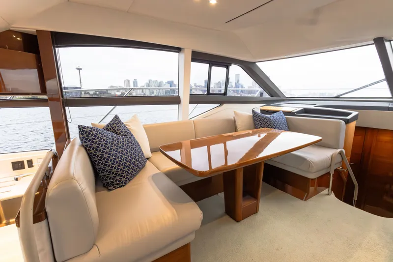 Slide: The Image of Interior of Princess F49 yacht with city view, 2018 model. - 10