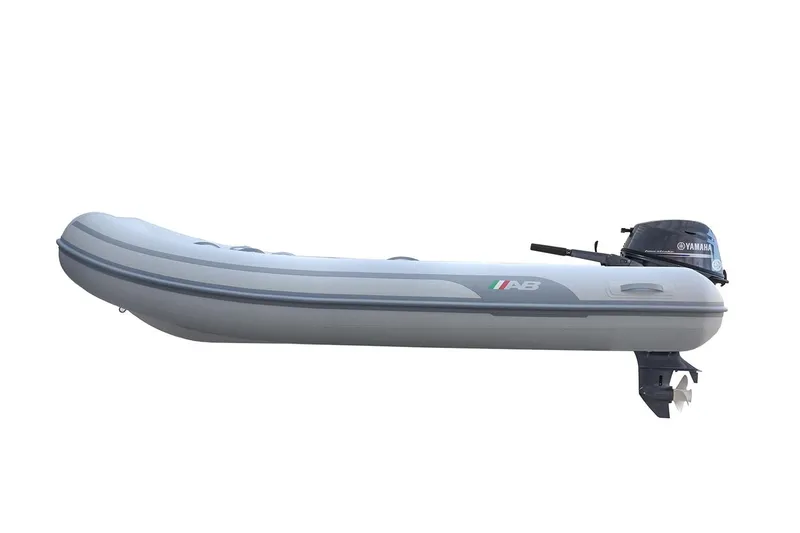 Slide: The Image of Manufacturer Provided Image: 2022 AB Inflatables Navigo 12 VS inflatable boat with outboard motor. - 12