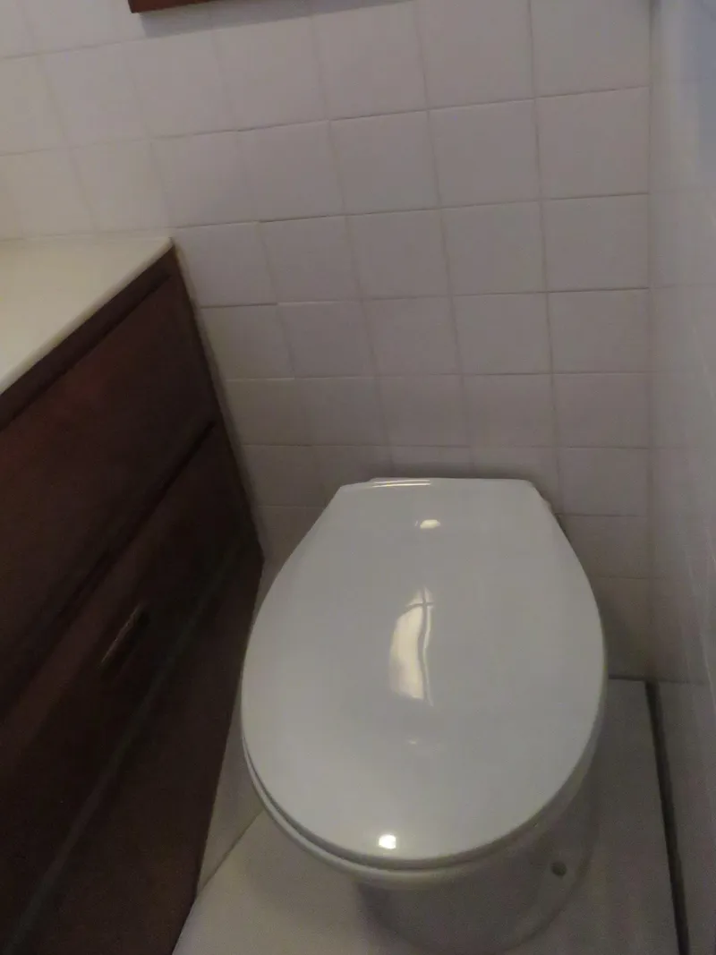 Slide: The Image of Toilet in DeFever 49 Pilothouse, year 1987. - 35