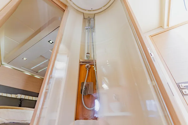 Slide: The Image of Luxurious shower area inside 2015 Monte Carlo MC5 yacht cabin. - 43