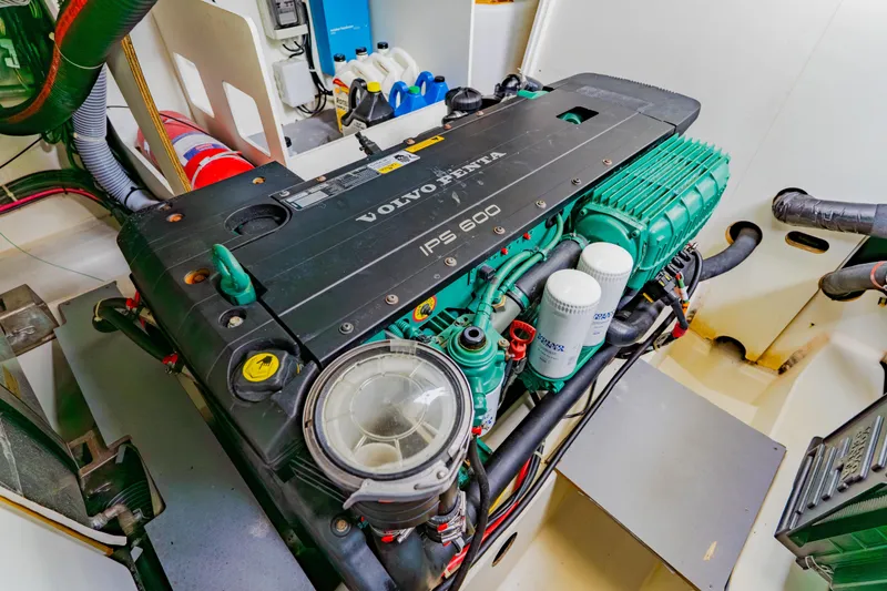 Slide: The Image of Engine room of 2015 Monte Carlo MC5 with Volvo Penta IPS 600 engine. - 61