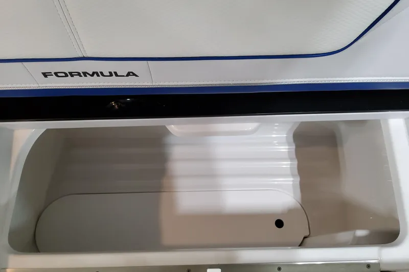 Slide: The Image of 2026 Formula 310 Bowrider I/O storage compartment with sleek design and ample space. - 59