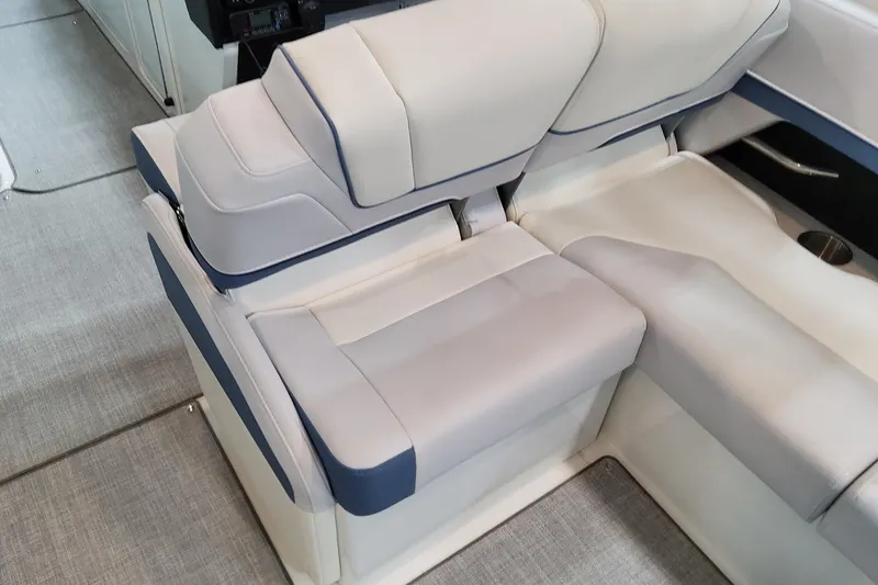 Slide: The Image of 2026 Formula 310 Bowrider OB interior seating with modern design and comfortable upholstery. - 72