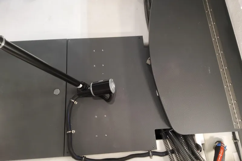 Slide: The Image of 2026 Formula 310 Bowrider OB interior detail with mechanical components and wiring. - 88