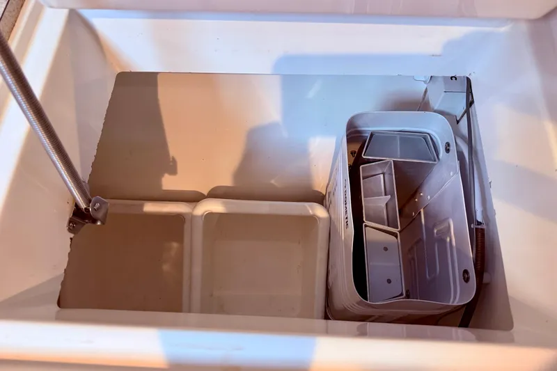 Slide: The Image of Stainless steel double sink in 1997 Jeanneau Sun Odyssey 36.2 yacht kitchen. - 29