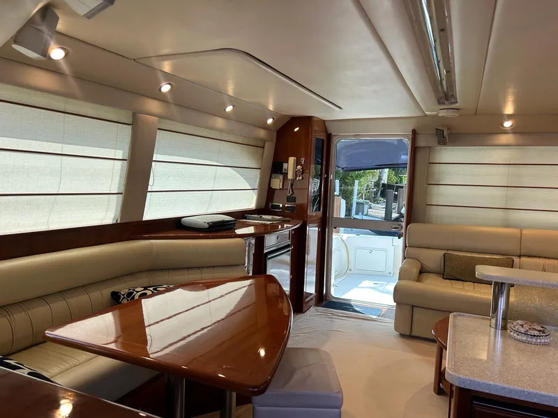 Slide: The Image of Interior of 2009 Riviera 47 Enclosed Flybridge Series II yacht. - 5