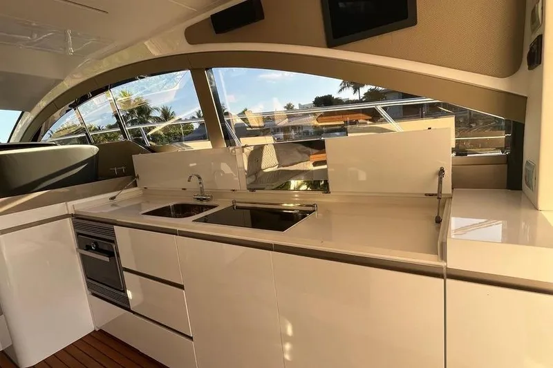 Slide: The Image of Luxury 2019 Schaefer 510 GT Pininfarina yacht galley. - 13