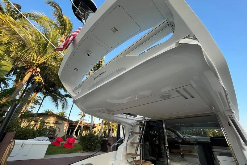 Slide: The Image of Luxury 2019 Schaefer 510 GT Pininfarina yacht sunshade retracted. - 27