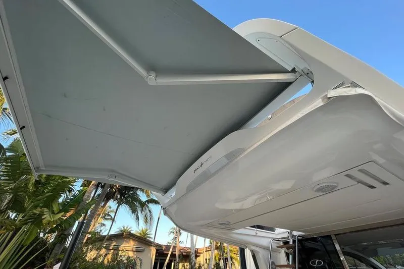 Slide: The Image of Luxury 2019 Schaefer 510 GT Pininfarina yacht sunshade extended. - 30