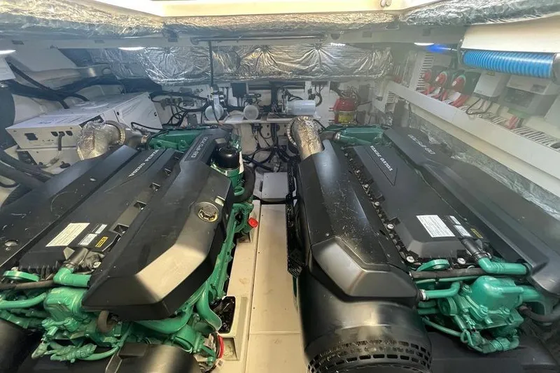 Slide: The Image of Engine room of 2019 Schaefer 510 GT Pininfarina yacht. - 47