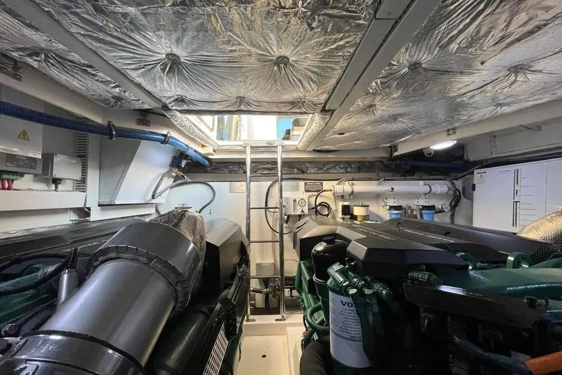 Slide: The Image of Engine room of 2019 Schaefer 510 GT Pininfarina yacht. - 48