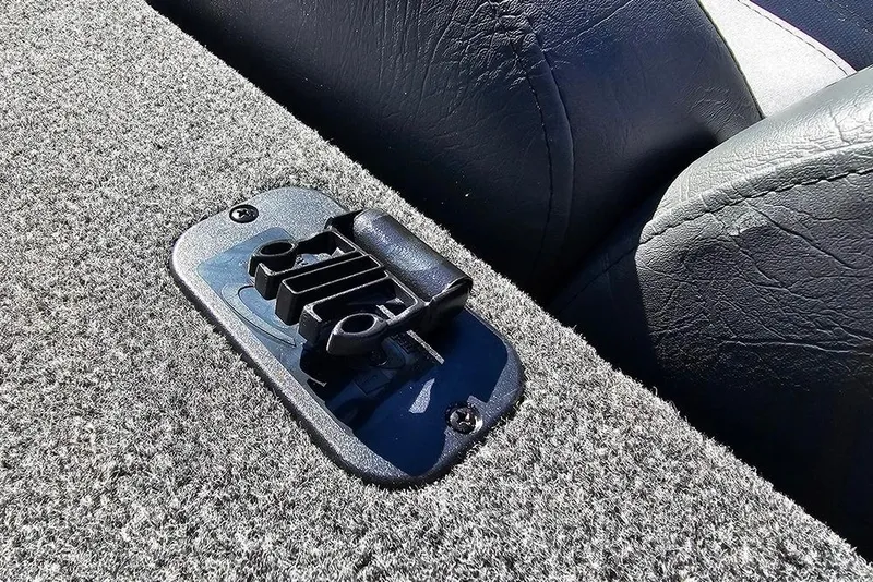 Slide: The Image of 2026 Vexus Defender 189 interior latch detail on carpeted surface. - 16