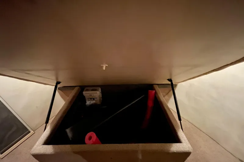 Slide: The Image of Wooden interior doors on a 2002 Riviera 34 Convertible yacht. - 18