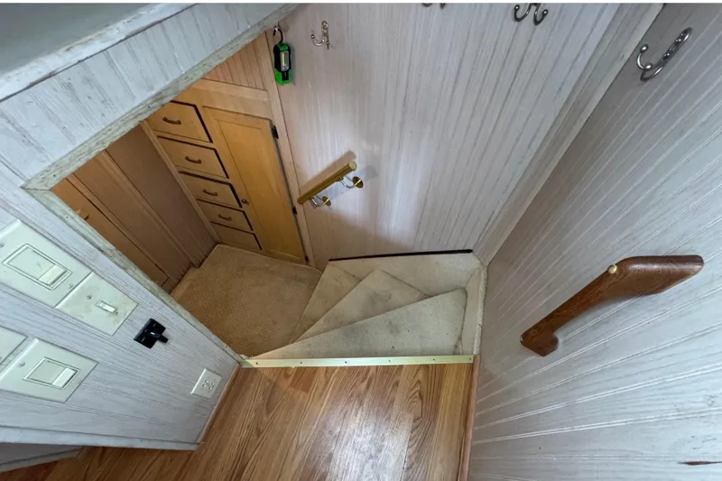 Slide: The Image of stairway leading to the forward cabin and head - 18