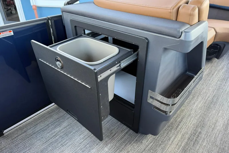 Slide: The Image of 2026 Bennington 22 M Swingback boat with pull-out storage compartment. - 18