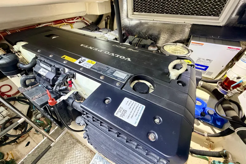 Slide: The Image of Engine room of 2015 Albemarle 360 Express Fisherman with Volvo Penta engine. - 69