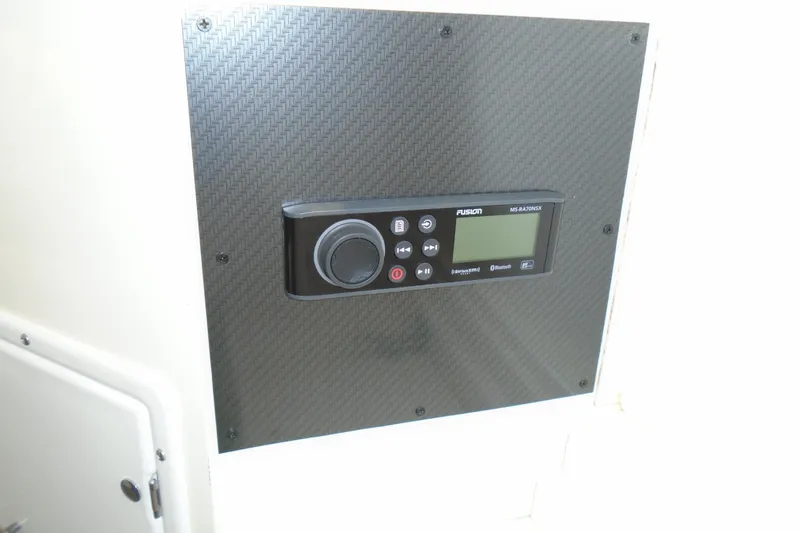 Slide: The Image of Fusion marine stereo system on 2006 Buddy Davis 34 Center Console boat. - 31