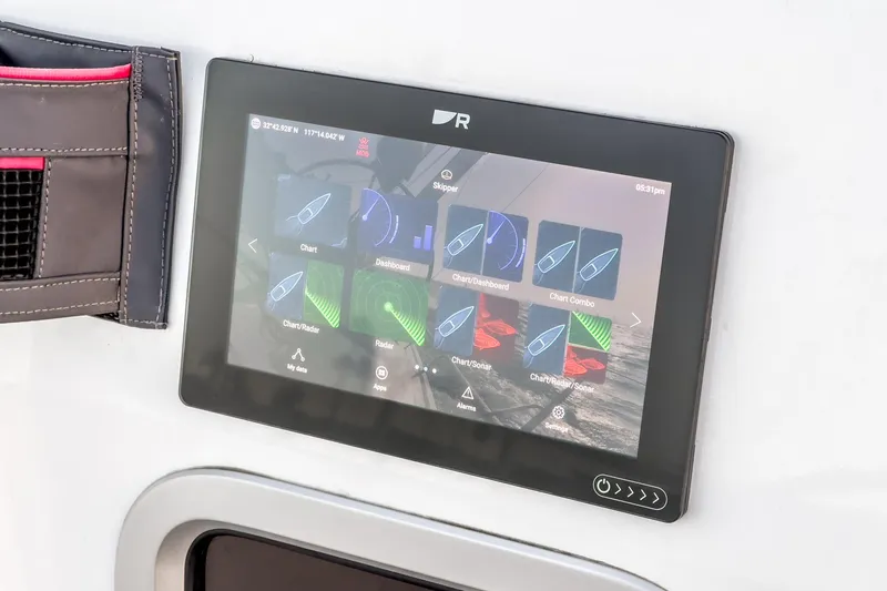 Slide: The Image of Touchscreen control panel on Jeanneau Sun Odyssey 349, 2022 model sailboat. - 42