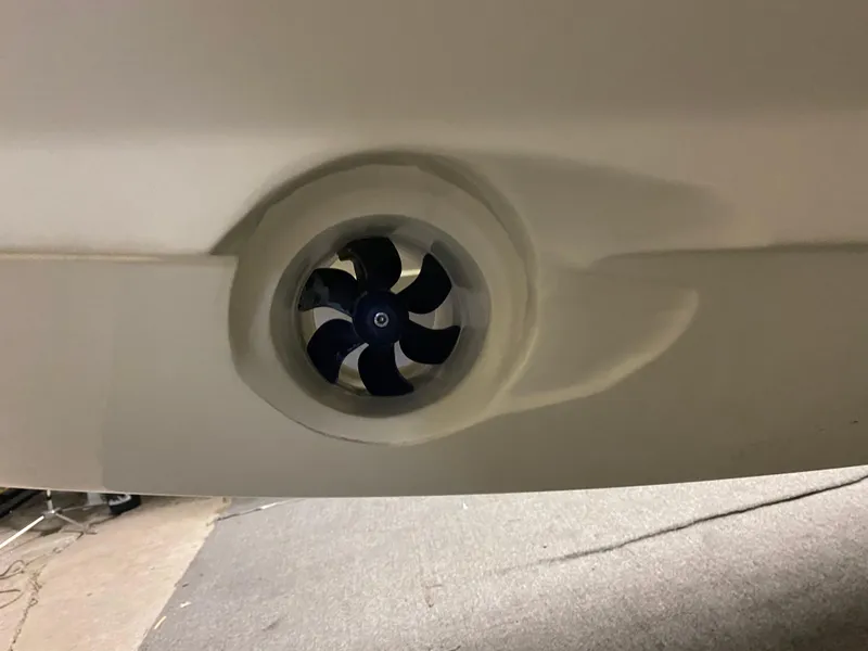 Slide: The Image of 2025 Chris-Craft Launch 28 GT boat thruster detail. - 27