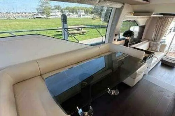 Slide: The Image of Luxurious interior of 2020 Azimut 66 yacht with elegant seating and modern design. - 37
