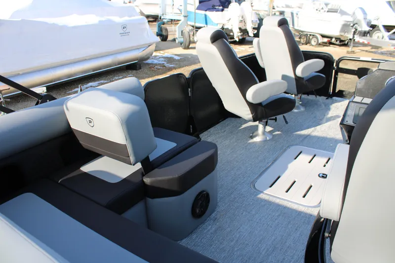 Slide: The Image of 2026 Premier 230 Sunsation RS interior with modern seating and sleek design. - 10