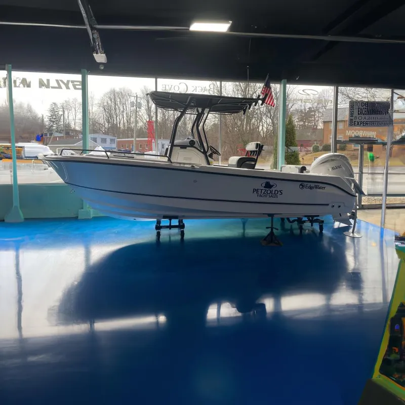 The Image of Edgewater 208CC Watchman 2025 in showroom on blue floor. - 0