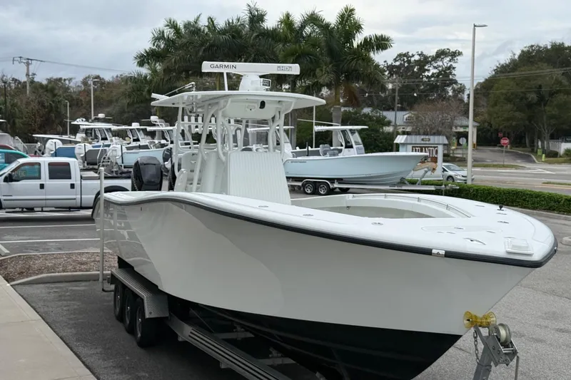 The Image of 2007 Yellowfin 34 Offshore boat on trailer, ready for water. - 0