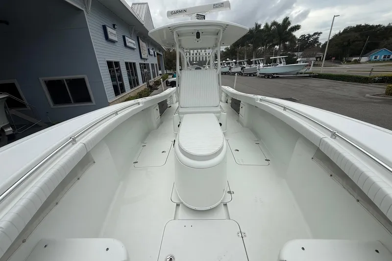 Slide: The Image of Interior view of a 2007 Yellowfin 34 Offshore boat. - 3