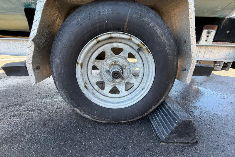 Slide: The Image of 1991 Grady-White Spirit 175 boat with Crocker's Marine sticker, Wrightsville Beach, NC. - 58
