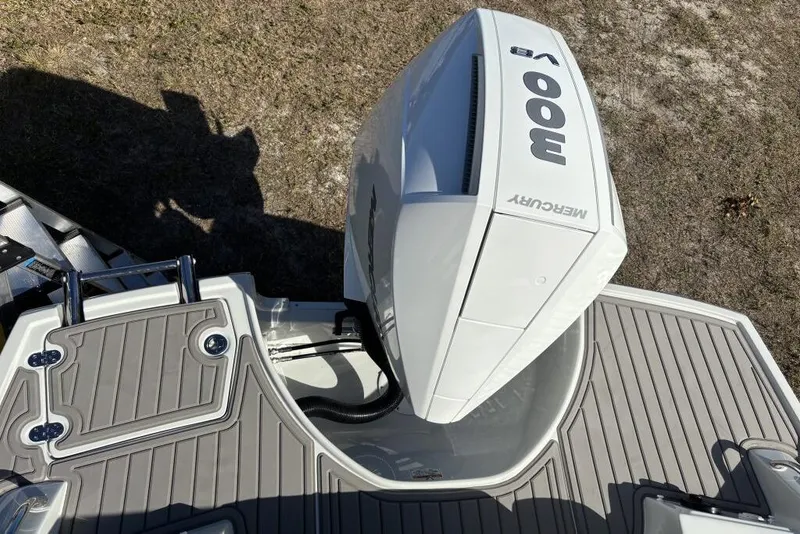 Slide: The Image of 2026 Crownline Eclipse E260 XS boat with Mercury 300 V8 outboard engine. - 9