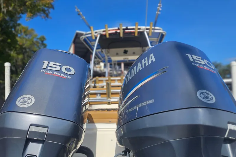 Slide: The Image of 2006 Key West 268 Center Console with Yamaha 150 four-stroke engines. - 3