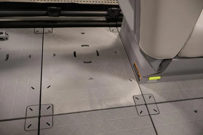 Slide: The Image of 2024 Sea-Doo Switch 19 interior flooring with modular design and seating detail. - 32