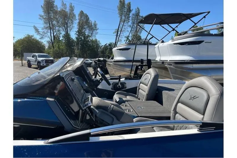 Slide: The Image of 2024 Vexus VX20 boat interior with sleek design and comfortable seating. - 5