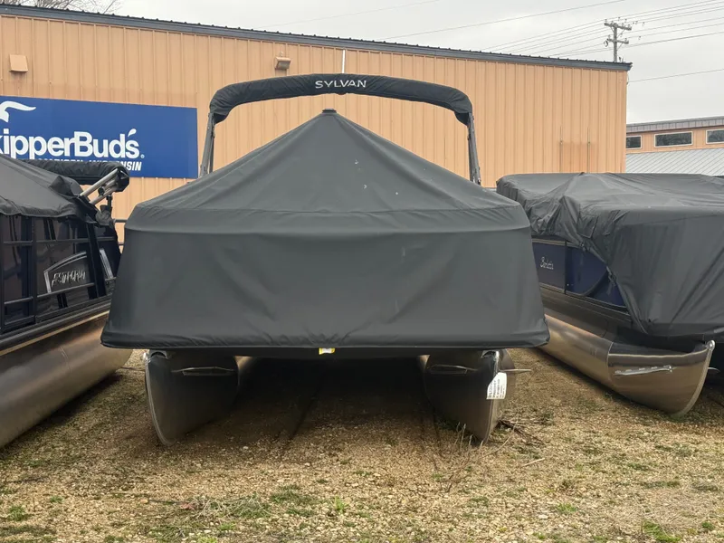 Slide: The Image of 2026 Sylvan R-20 PARTY FISH pontoon boat with cover. - 17