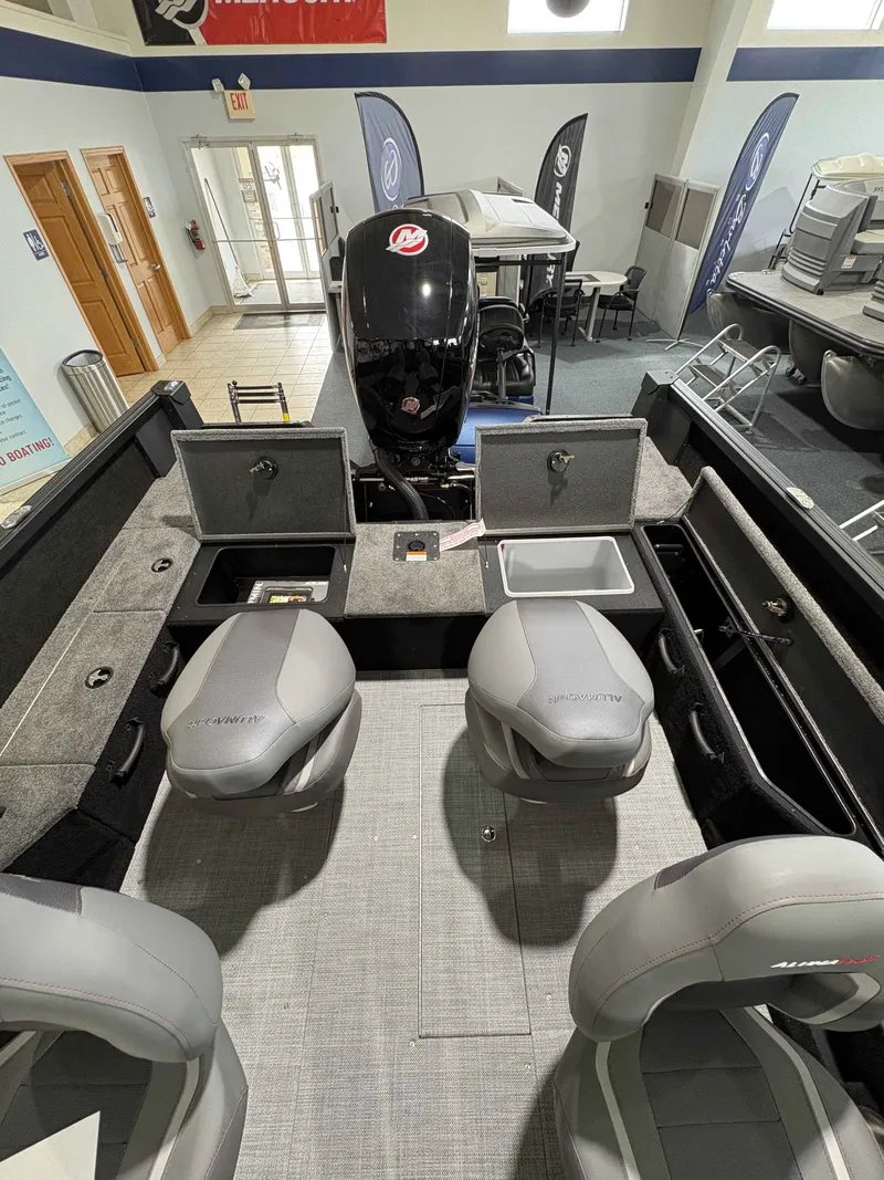 Slide: The Image of Interior view of Alumacraft COMP 175X/SP boat, model year 2026. - 6