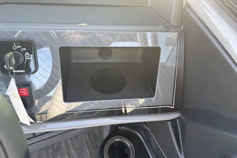 Slide: The Image of Control panel of 2026 Avalon Excalibur LTD Quad Lounge Windshield with Suzuki ignition switch. - 33