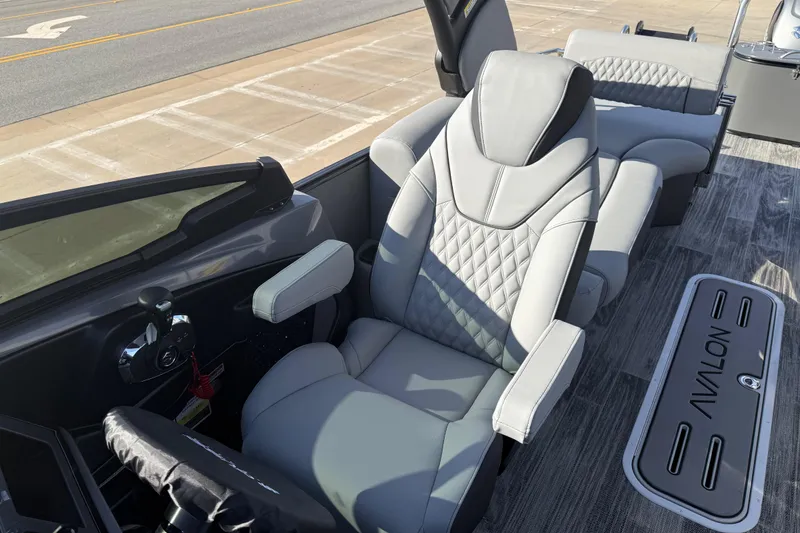 Slide: The Image of 2026 Avalon Excalibur LTD Quad Lounge Windshield interior with luxurious seating and modern design. - 35