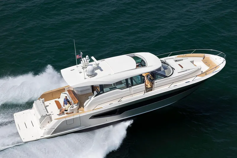 The Image of Manufacturer Provided Image: 2026 Tiara Yachts EX 60 cruising on open water, showcasing sleek design and luxury features. - 0