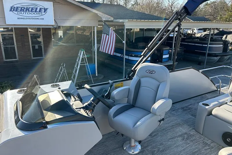 Slide: The Image of 2026 Bentley Pontoons Fish 243 Swingback at Berkeley Outdoors dealership. - 25
