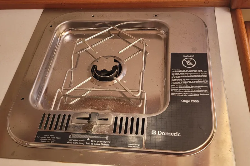 Slide: The Image of Dometic Origo 2000 stove on 2015 Fortier 30 boat. - 21