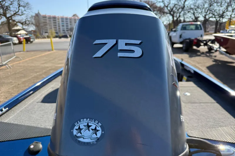 Slide: The Image of 2020 Triton 17 TX boat with 75 horsepower engine, ultra-low emission. - 24