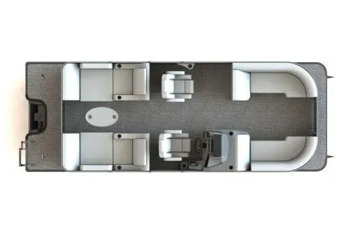 Slide: The Image of Manufacturer Provided Image: 2024 Starcraft CX 23 RL pontoon boat interior layout, top view. - 10