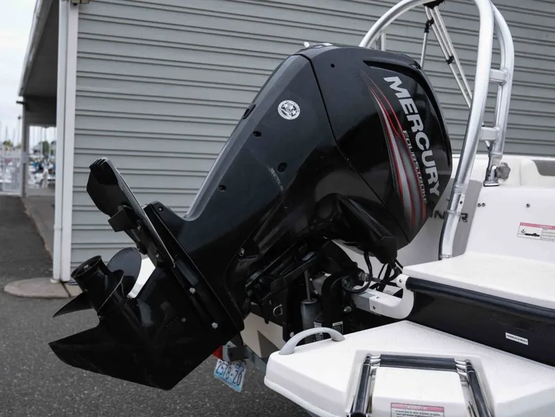 Slide: The Image of 2016 Bayliner Element E16 with Mercury outboard motor. - 19