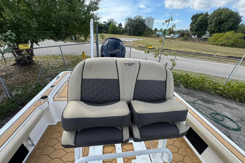 Slide: The Image of 2022 Tidewater 2300 Carolina Bay boat seats with stylish design and comfortable cushioning. - 9