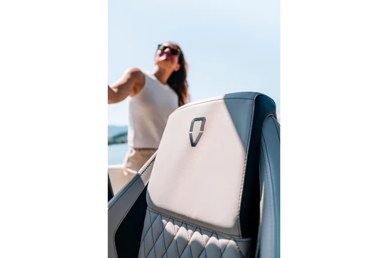 Slide: The Image of Luxury seat of 2026 Navan S30 boat with person enjoying the view. - 37