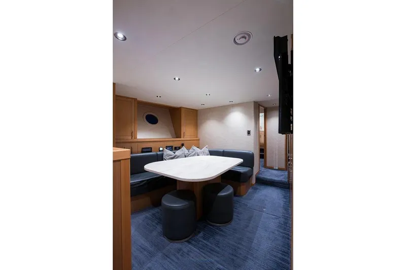 Slide: The Image of Outdoor grill on 2018 Westport Raised Pilothouse yacht with ocean view. - 35